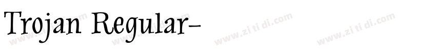 Trojan Regular字体转换